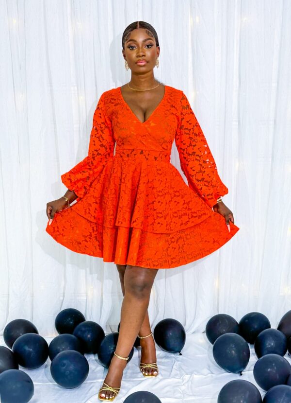 Kiara Dress In Orange