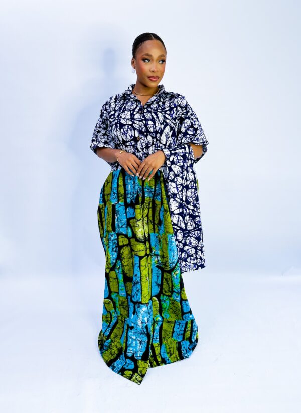 Falana Kaftan In Blue