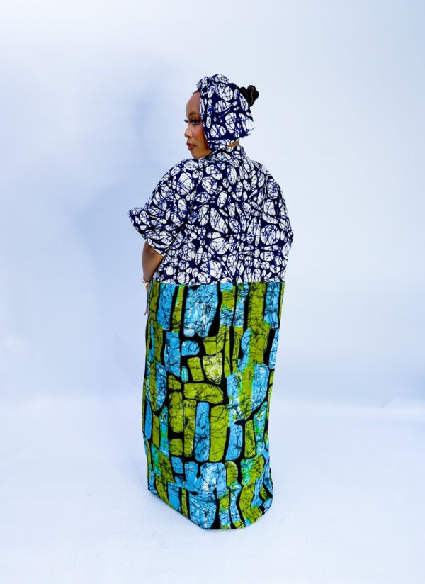 Falana Kaftan In Blue - Image 2