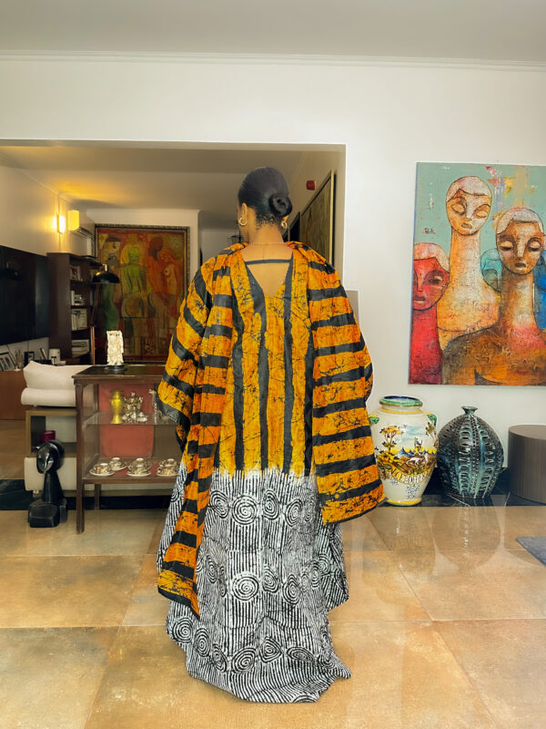 Sagoe Kaftan In Golden Yellow - Image 5