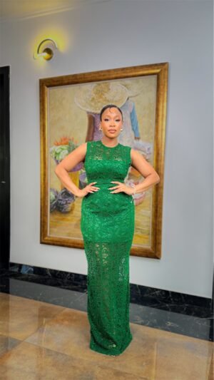 Bolanle Dress In Green