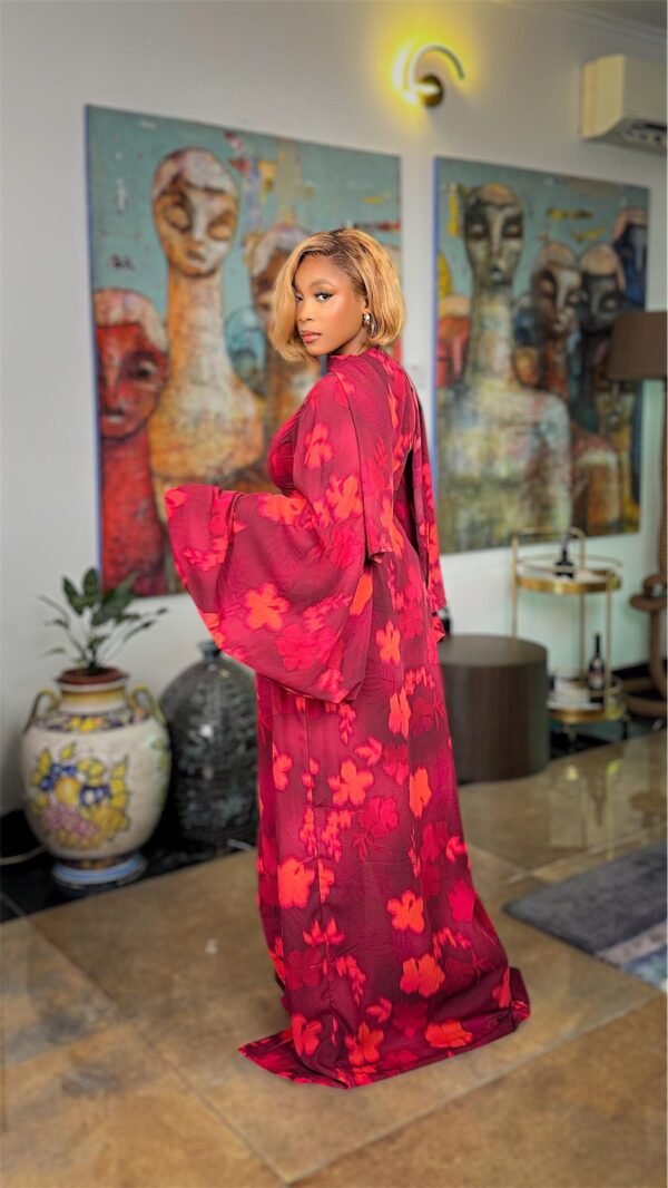 Hafsat Pant Set In Red - Image 3