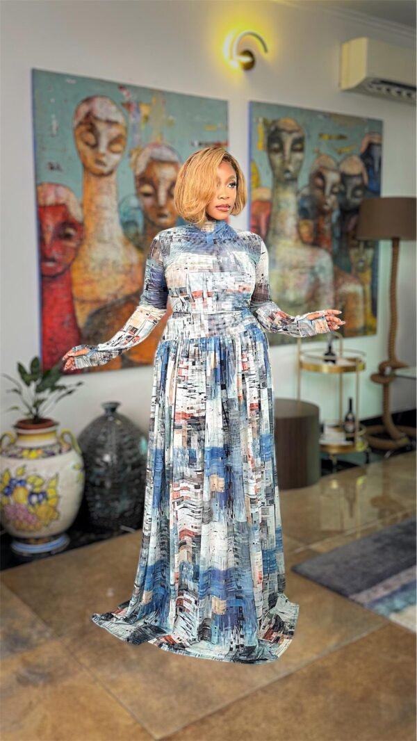Lovely Dress In Blue - Image 3