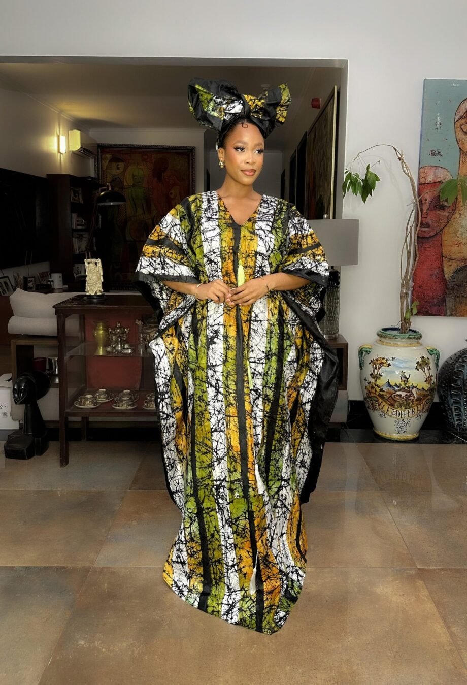 Sagoe In Lemon/Yellow Stripes