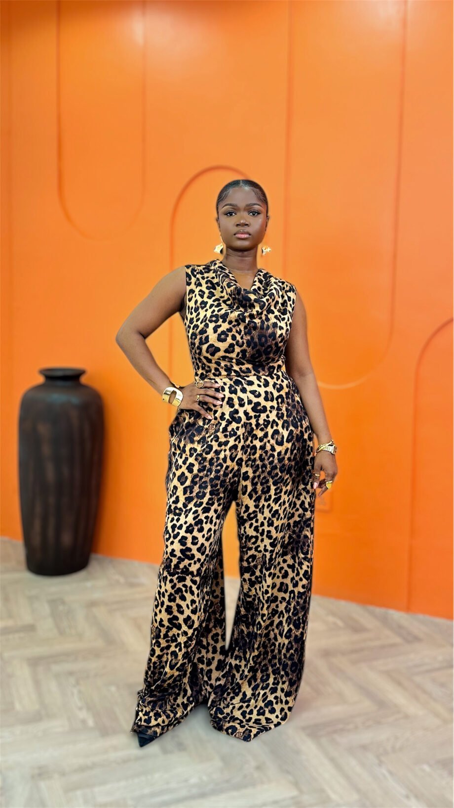 Esme Jumpsuit In Animal Color