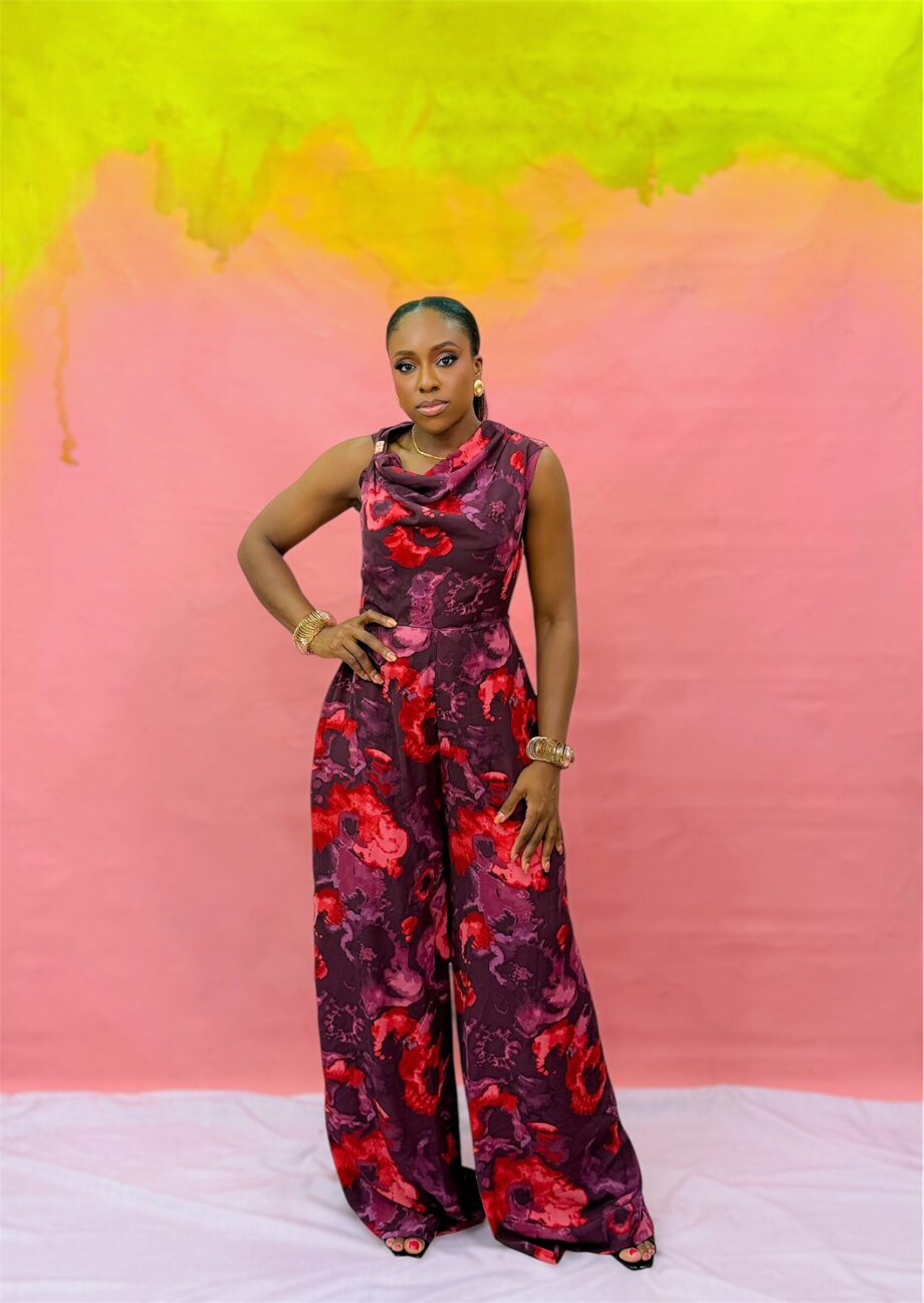 Nora Jumpsuit In Wine