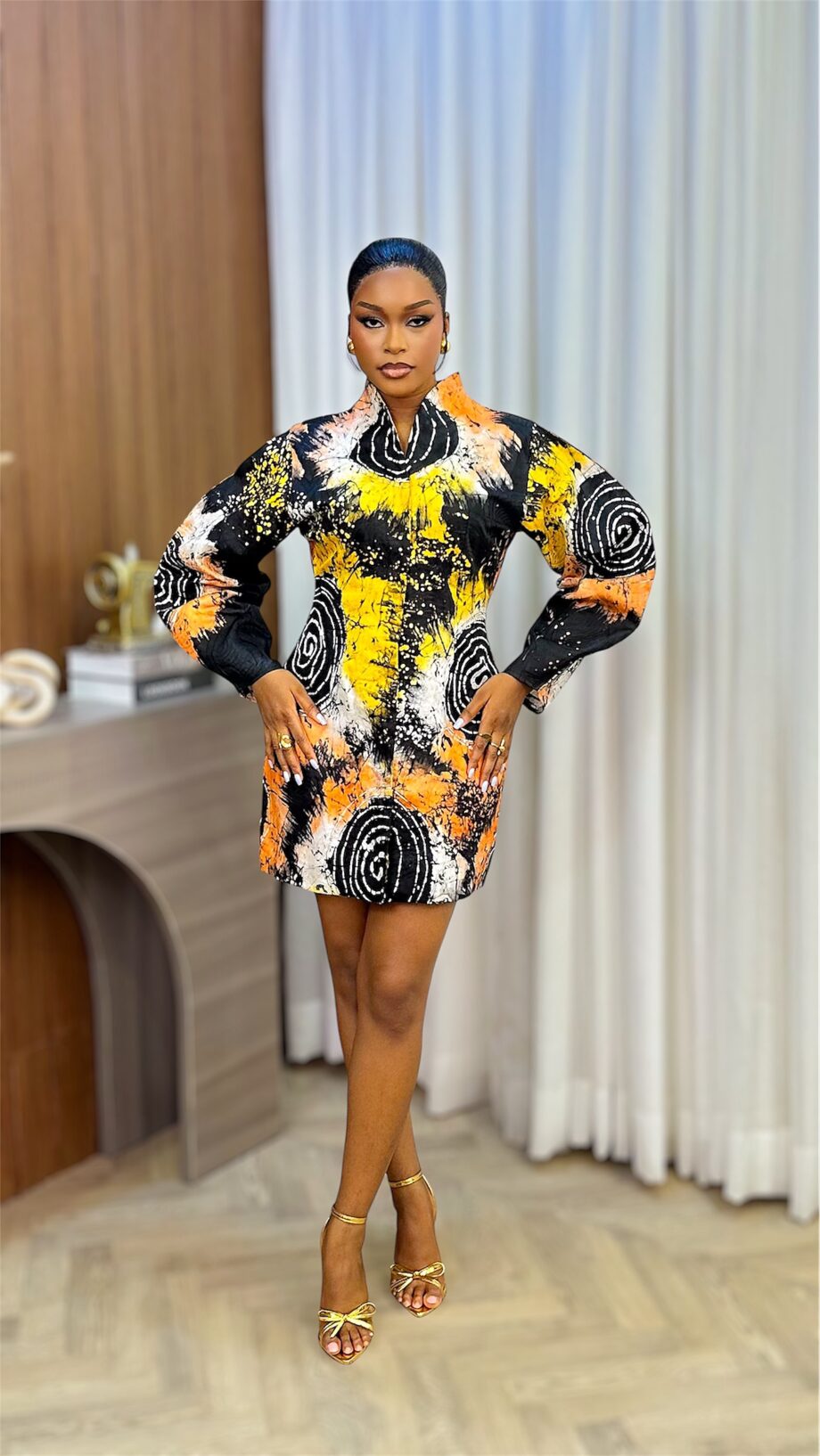 Elohor Barrel Sleeved Dress